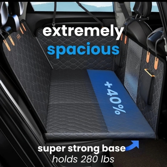 NEW! Dog Seat Cover PAWPY STUFF Cozy Ride - Picture 4 of 4